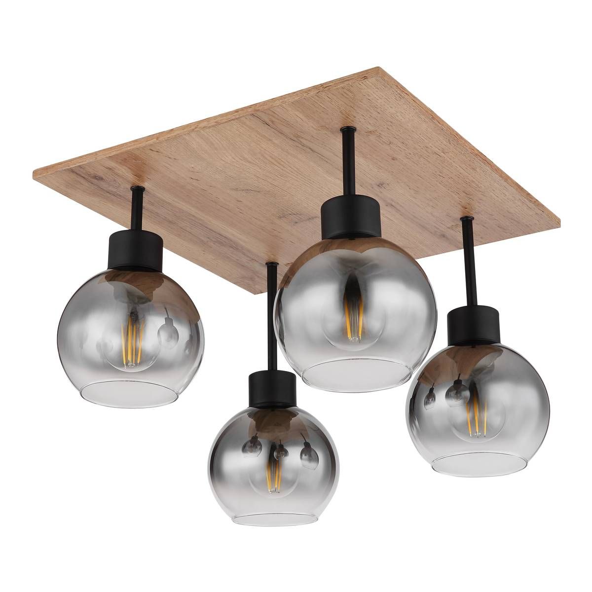 Kronleuchter & Deckenlampen: Deckenleuchte, Holzoptik, 40 cm x 40 cm – Neu (gemäss Beschreibung) aus Kreuzlingen von Smart-Light 3