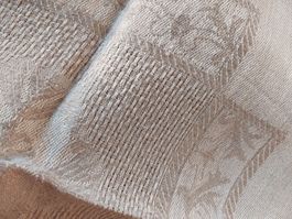 6 Servietten aus 100 % Leinen Jacquard-Webmuster Schönes Set