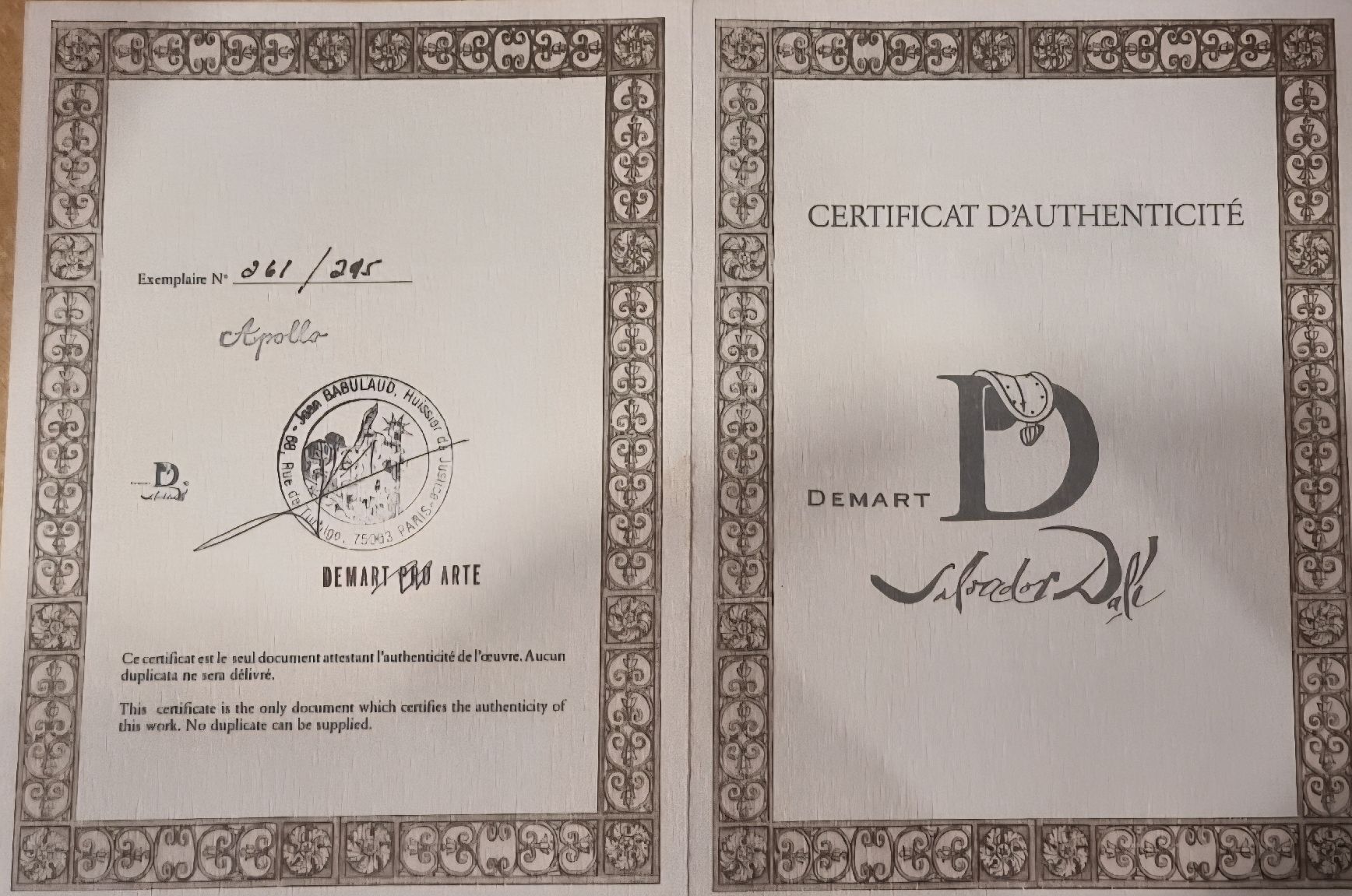 Grafica & Litografie: Visage paranoïaque lithographie de Dali – Usato da Vernayaz venduto da Elvipar 3
