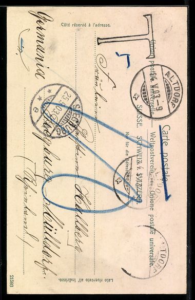 Cartoline postali: Altdorf, Strassenansicht mit Hotel Löwe – Usato da Berlin venduto da bartko-reher 1