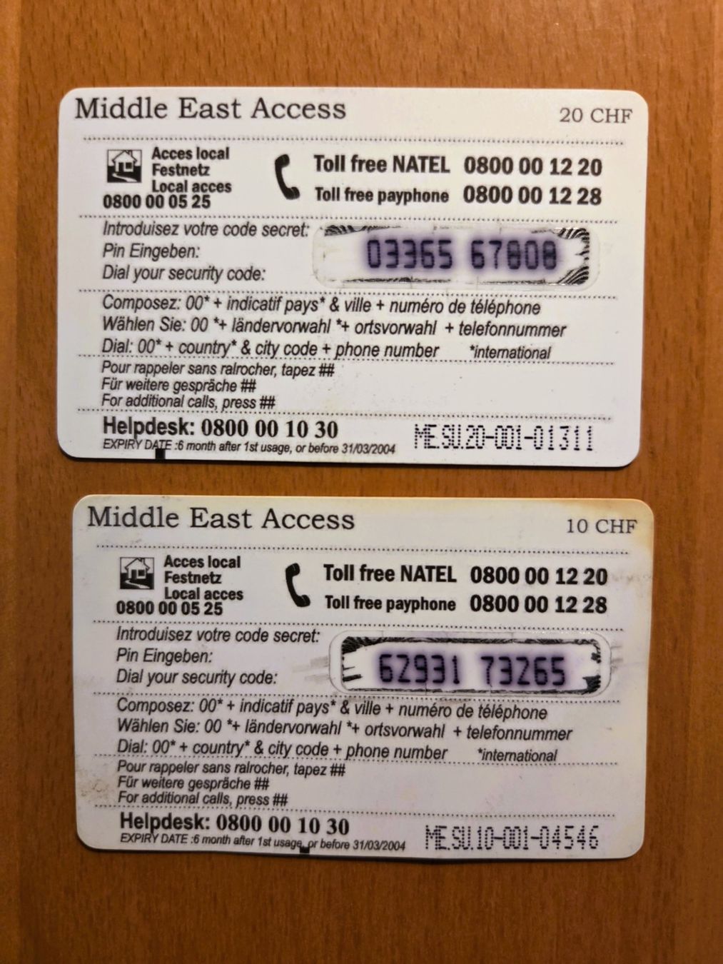 Schede telefoniche: DIVERSE - PREPAID - SCHWEIZ – Usato da Brüttisellen venduto da Nighttrain 1