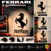 Ferrari 2D Wanddekoration – 15 cm