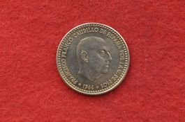 währung espana una peseta 1966