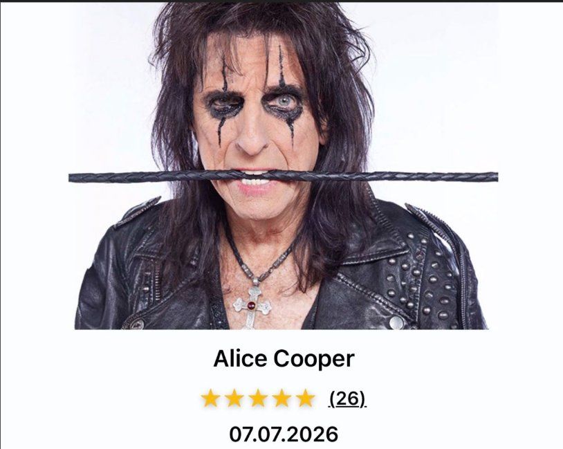 Biglietti: 2 Alice Cooper Tickets am 7.7.2026 – Nuovo e nell'imballaggio originale da Aarwangen venduto da Sirnick 1