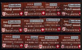 Récupération - lot de se tenant oblitéré - cote 220+