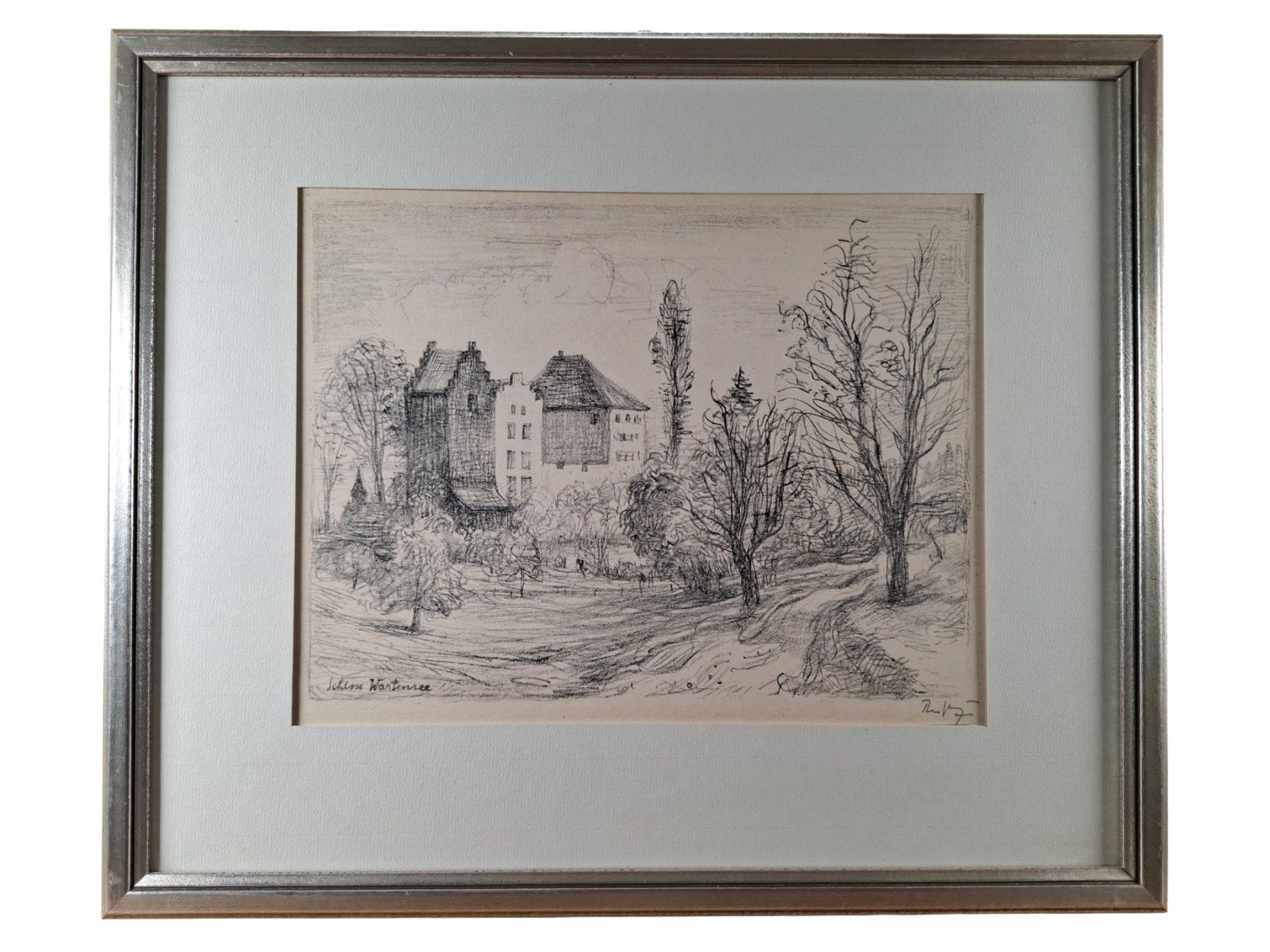 Grafiken & Lithographien: SCHLOSS WARTENSEE THEO GLINZ Originallitho – Gebraucht aus Wil SG von Restwert_Wil