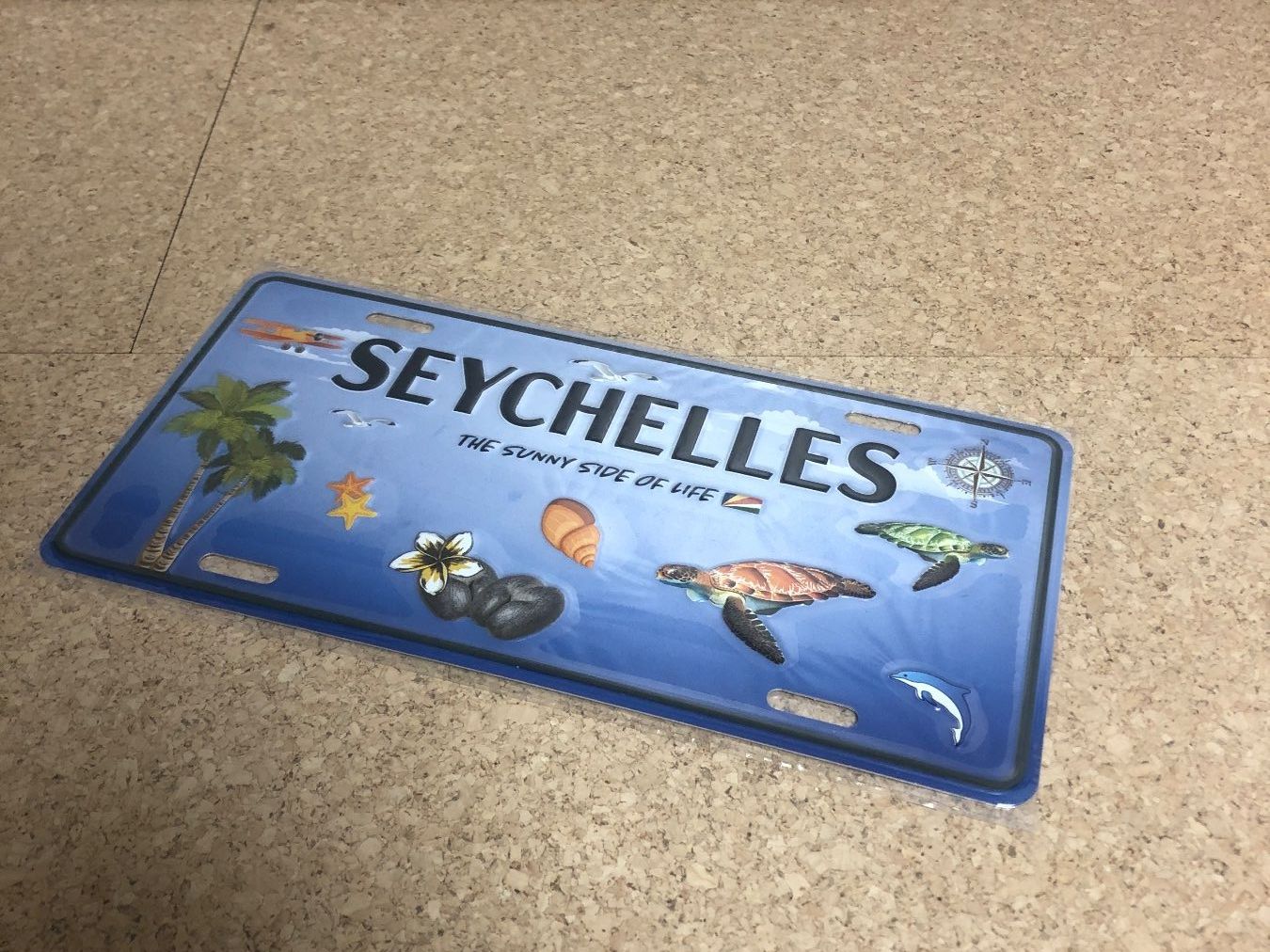 Schilder: Metallschild von den Seychellen – Neu und originalverpackt aus Ballwil von goldi360