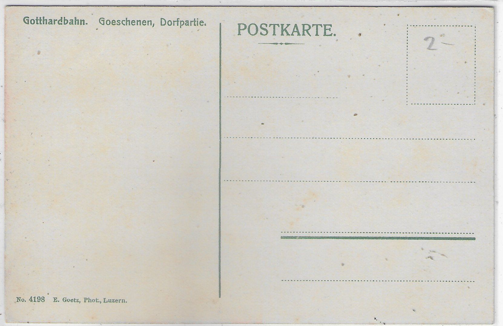 Cartes postales: Gotthardbahn - Goeschenen - Litho – D'occasion à Ettingen par Kartenplanet 1