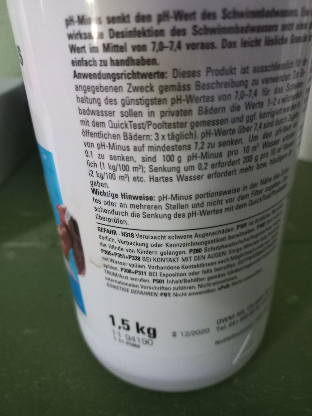 Piscine: PH Minus für Pool – Usato da Aetigkofen venduto da Aufraeumen01 1