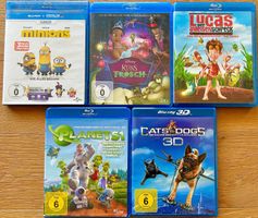 Blu-ray Filme Set für Kinder: Minions, Küss den Frosch u.a.
