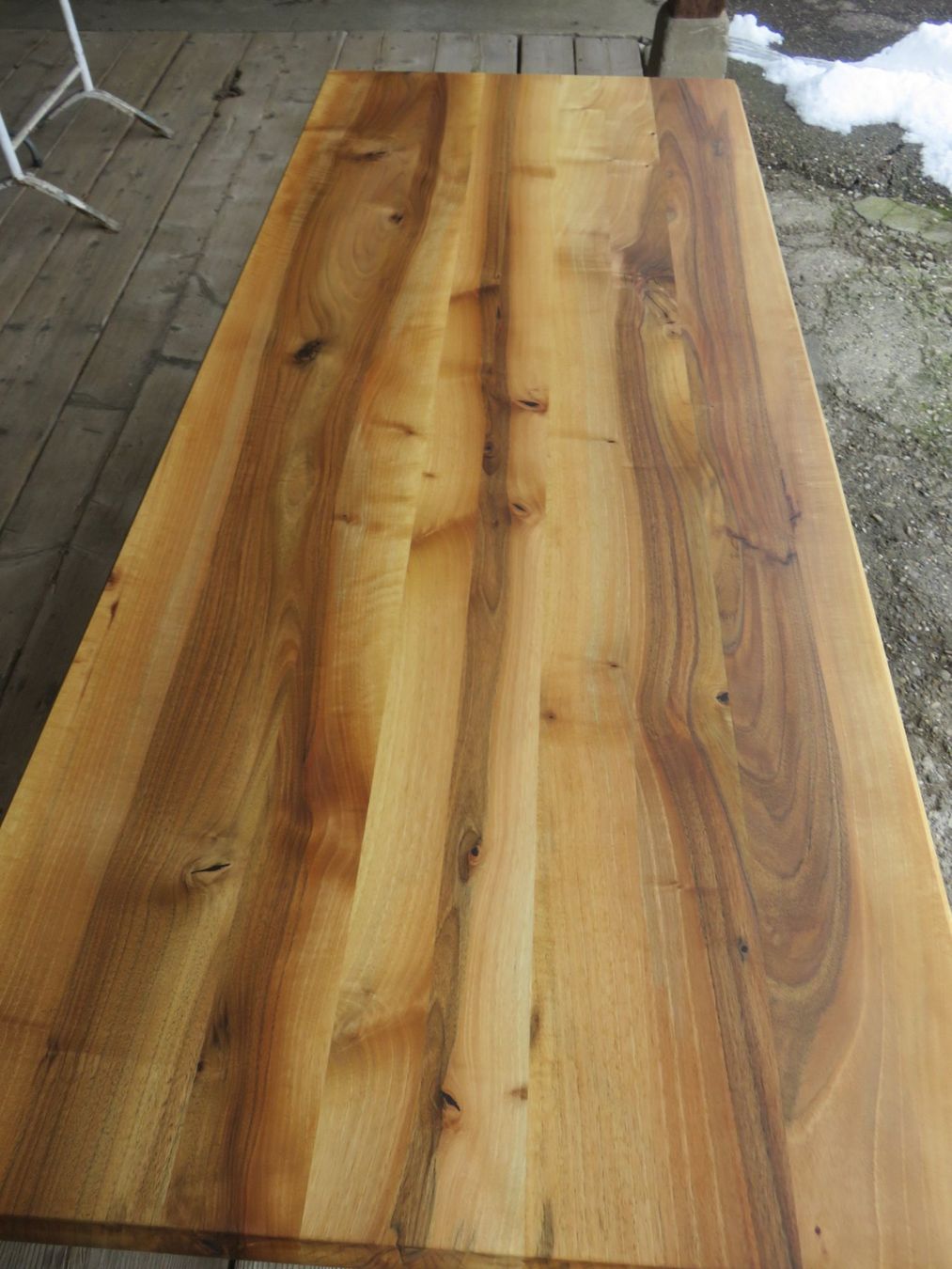 Tische: Beizentisch Nussbaum 210cm – Gebraucht aus Ruswil von Mfladibus 5