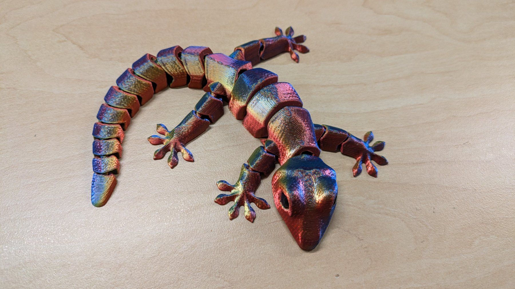 Tutte le decorazioni: Beweglicher Gecko - Rainbow Optik – Nuovo (secondo la descrizione) da Staufen venduto da El3D 2
