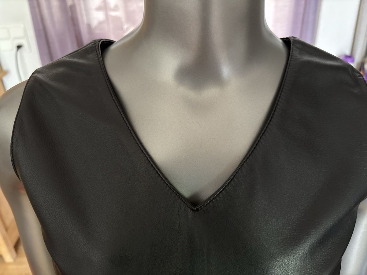 Vestiti: Kurzes Leder Kleid, schwarz – Usato da Jona venduto da cosa03 4