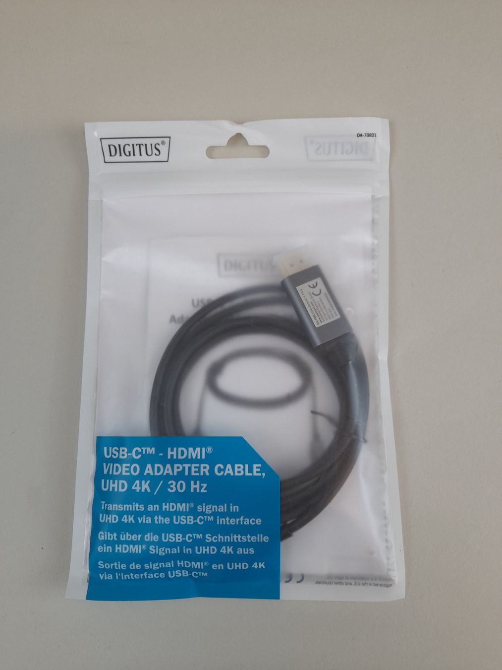 Adattatori: DIGITUS USB-C  HDMI Video Adapterkabel – Nuovo (secondo la descrizione) da Liebefeld venduto da Restwert_Liebefeld 1