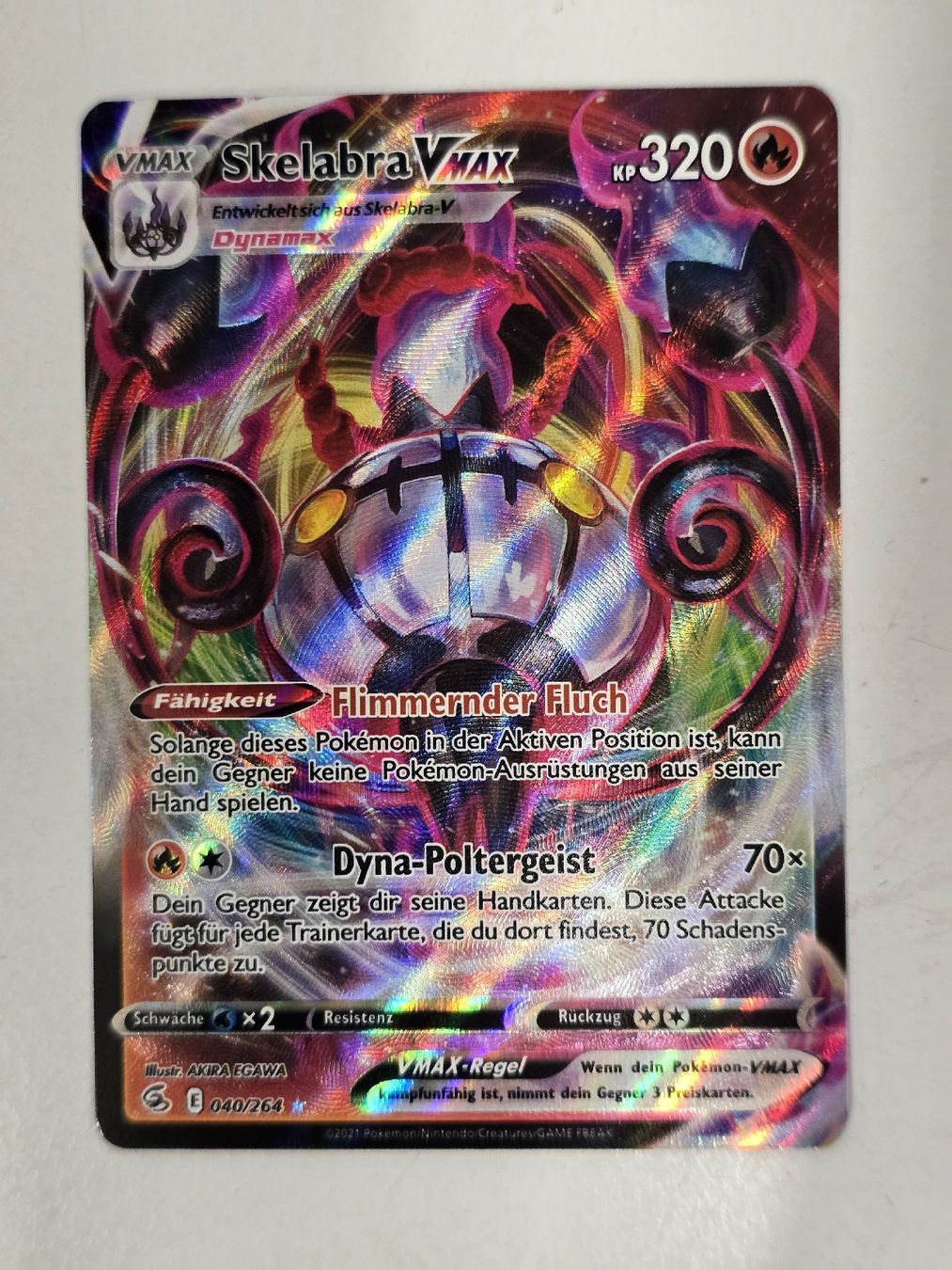 Pokémon Carte collezionabili: Pokémon Skelabra VMAX 040/264  – Nuovo (secondo la descrizione) da Thun venduto da Miginemo