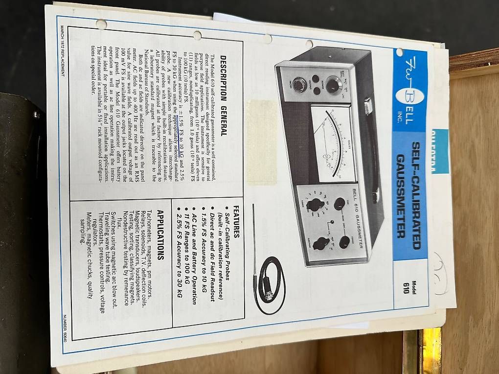 Messen: Bell 610 Gaussmeter – Gebraucht aus Nebikon von schnischna80 2