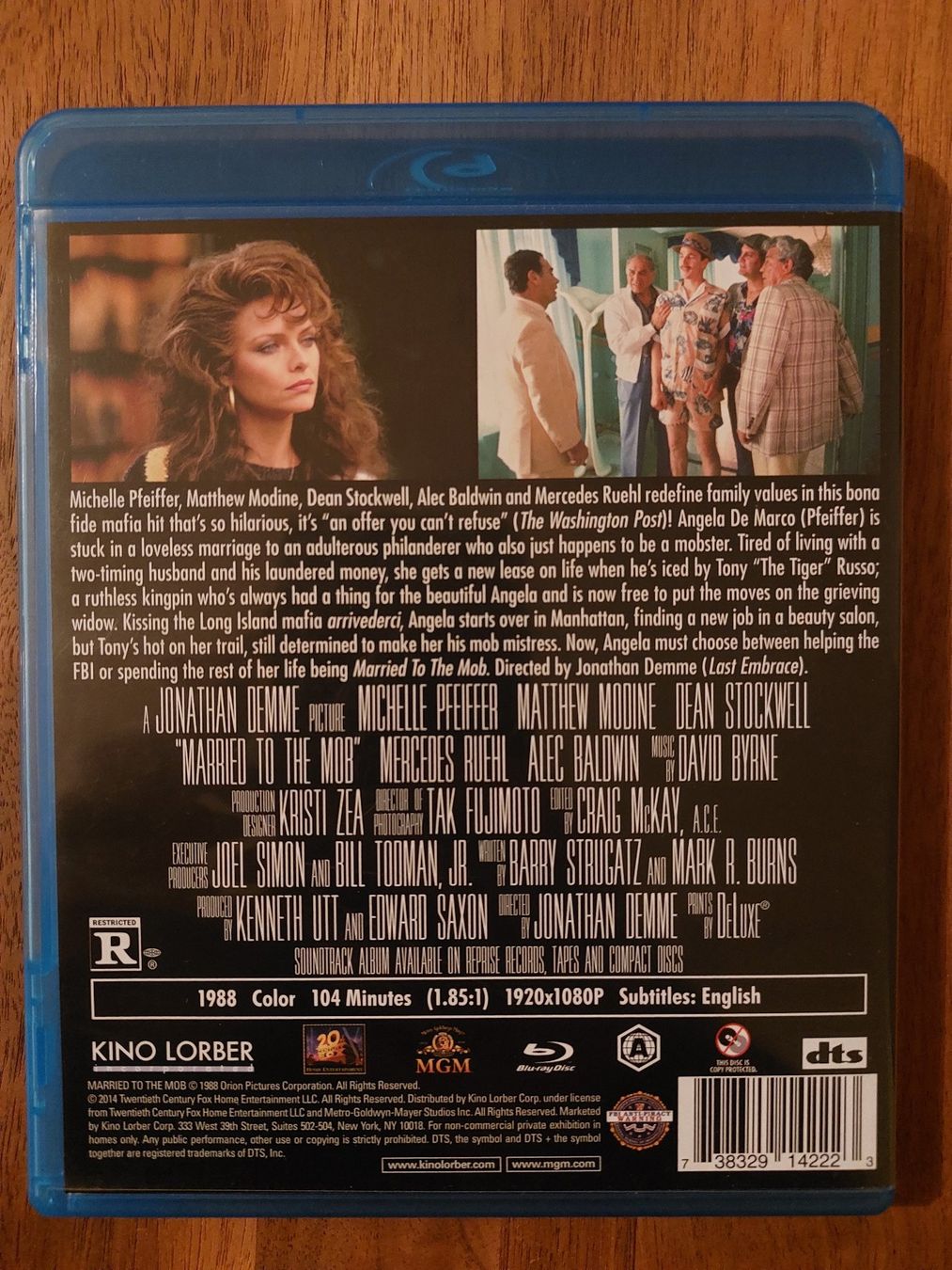 Tous les DVDs: Blu Ray - Married to the Mob (1988) / US-Code A – D'occasion à Rheinfelden par FilmAuktion 1