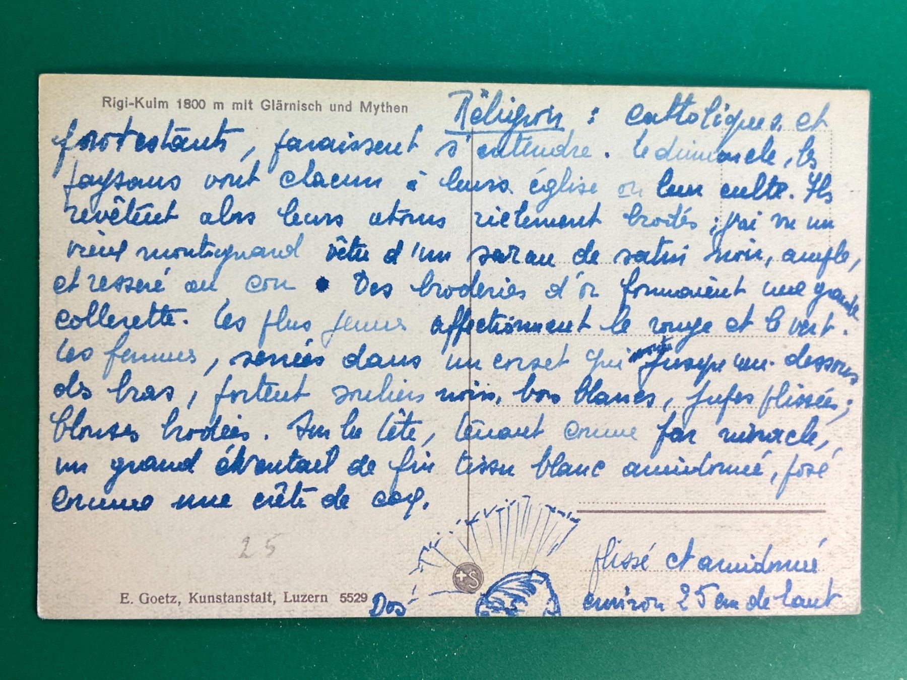 Cartoline postali: Rigi-Kulm - mit Glärnisch und Mythen – Usato da Steg VS venduto da danwer74 1