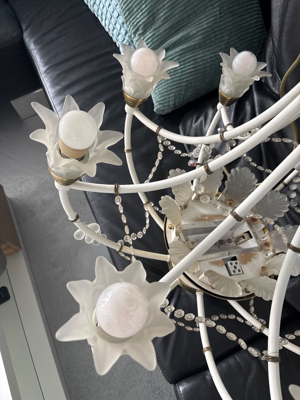 Lampadari & plafoniere: Vintage Murano Blumen Kronleuchter – Usato da Ettingen venduto da Reto_62 3