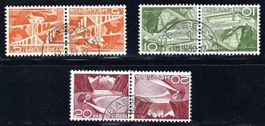 1950 Kehrdrucke Technik & Landschaften  K41-K43 gest. ʘ KP 3
