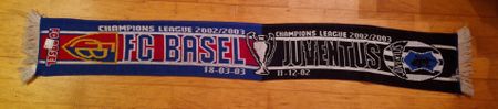 Fussballschal FC Basel Juventus Champions League 2002 2003