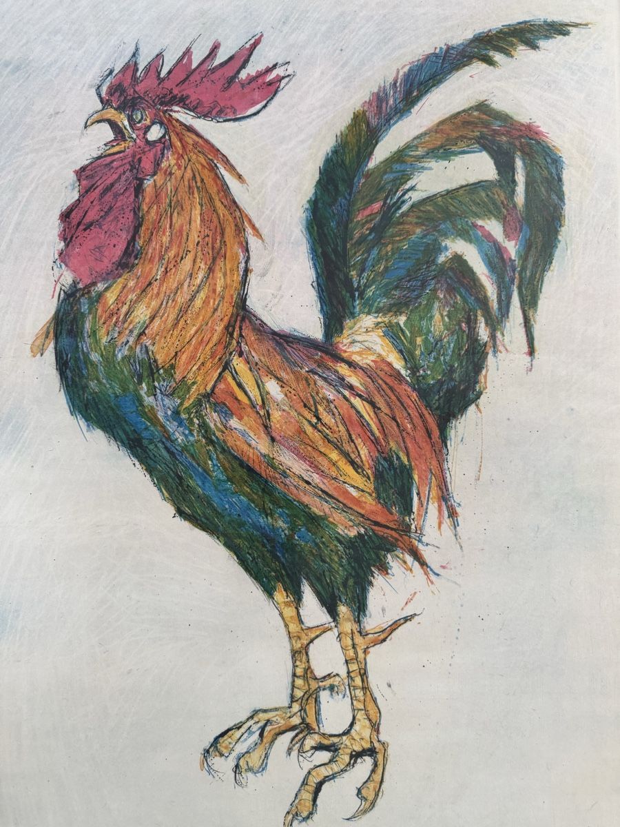 Grafica & Litografie: Fritz Hug, Hahn, Litho – Usato da Safenwil venduto da Corahund 1