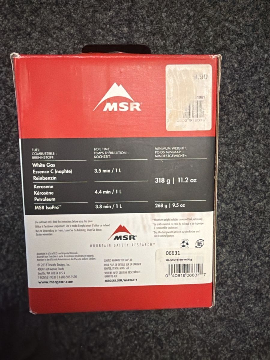 Bollitori: MSR Whisperlite Universal Outdoor-Kocher  – Nuovo e nell'imballaggio originale da Thun venduto da BanjoDan 1