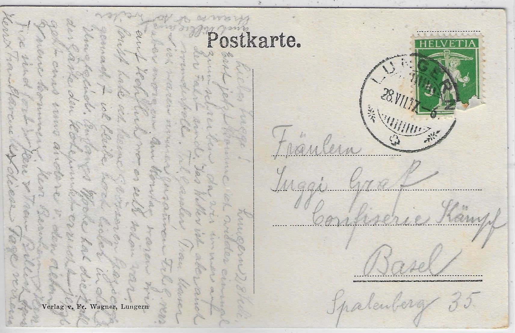 Cartoline postali: Lungern - Burgkapelle – Usato da Ettingen venduto da Kartenplanet 1