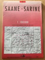 Landkarte Saane 1:100’000