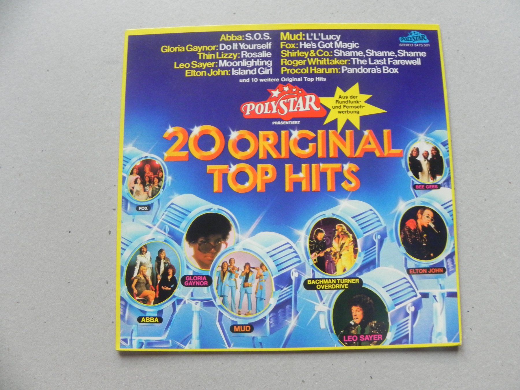 Schallplatten: LP 20 Rock Pop Hits ABBA Thin Lizzy Procol Harum Mud Fox – Gebraucht aus Siebnen von krimsie
