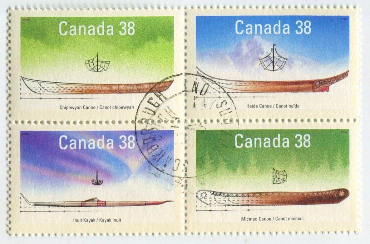 Tutti i francobolli: Briefmarken "Kanu & Kajak". Kanada. – Usato da Basel venduto da Butsch5