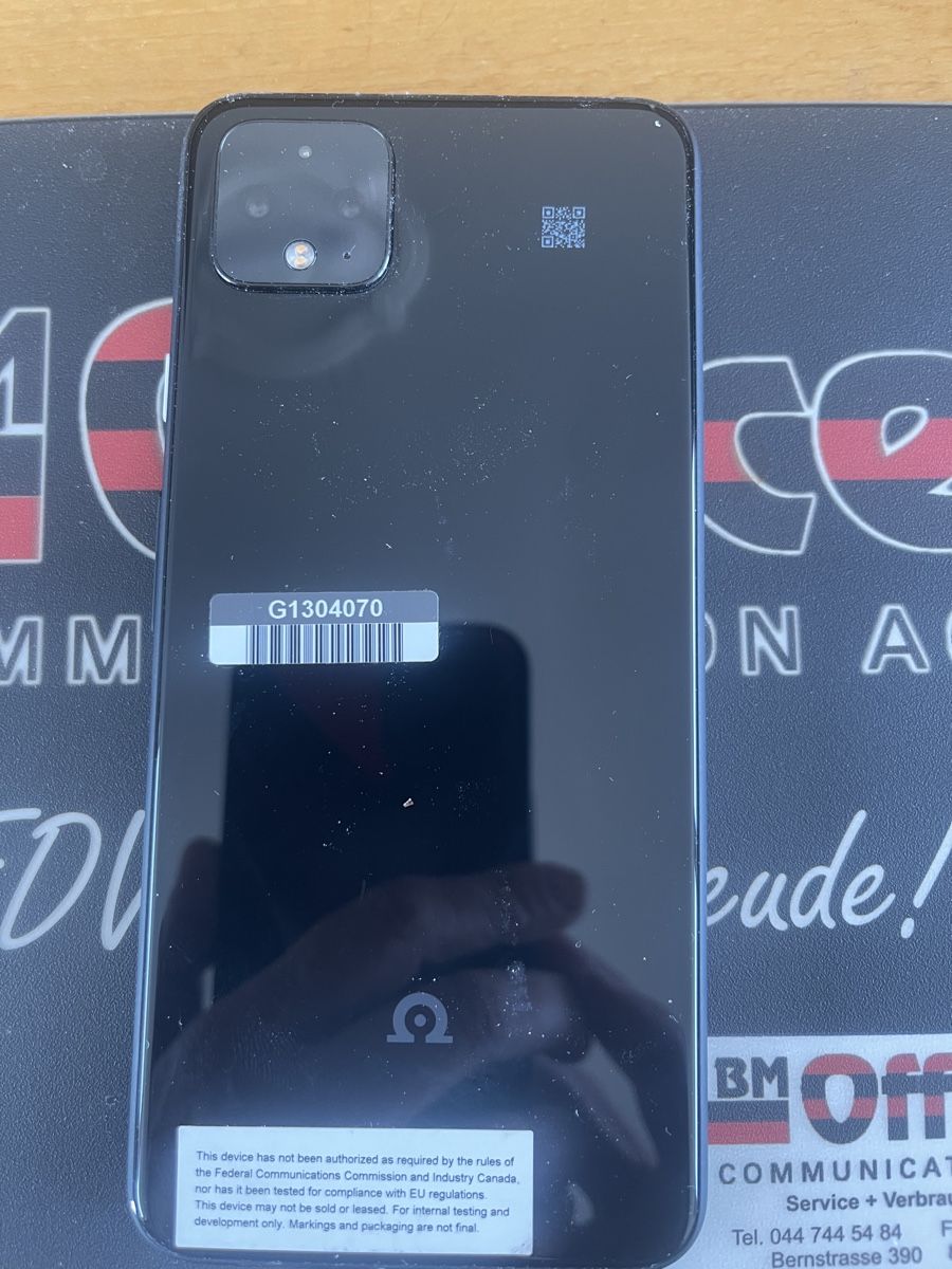 Google Handys / Smartphones: Google Pixel 4 Smartphone Schwarz 128GB gebraucht – Gebraucht aus Wängi von Bmo 1