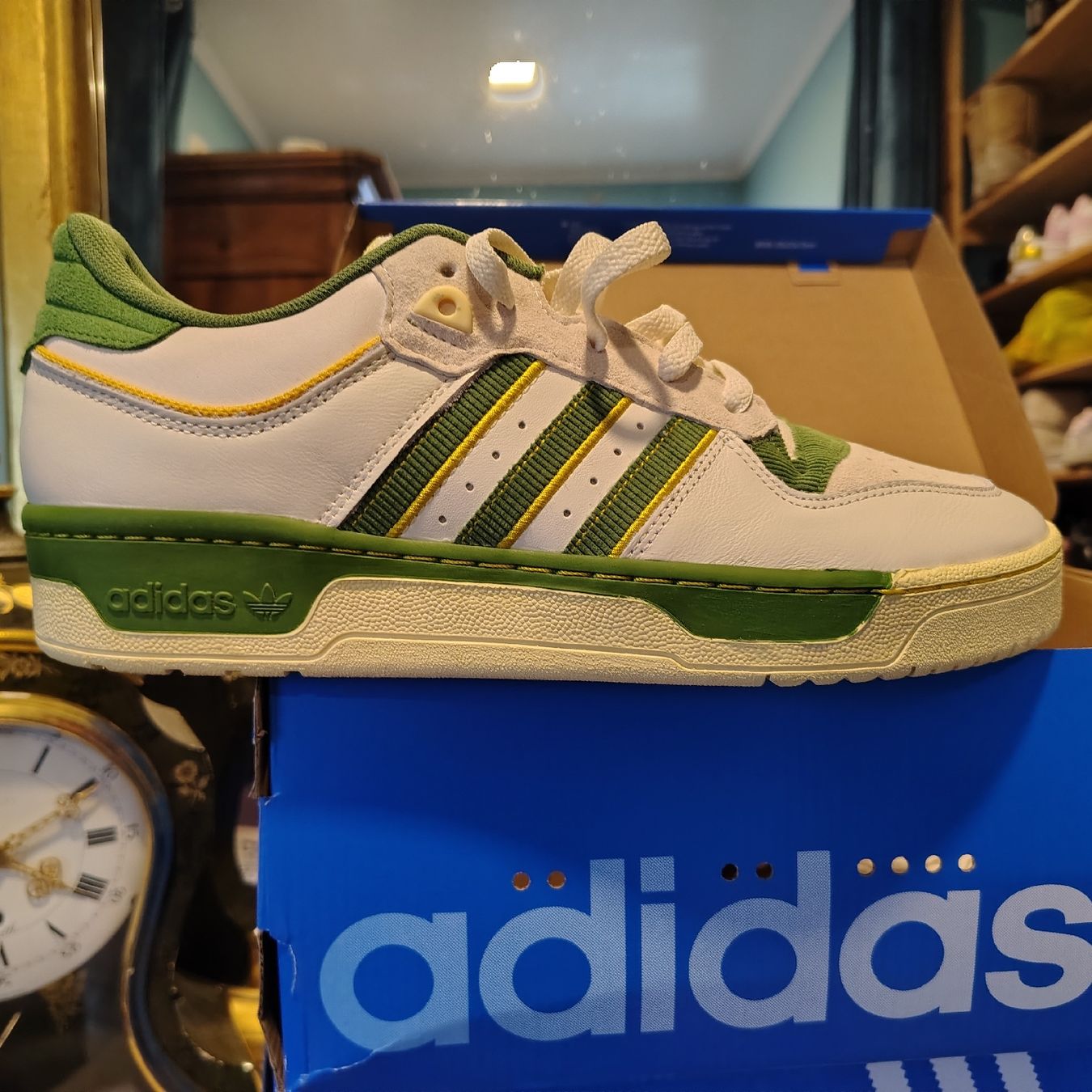 Adidas Herrenschuhe: Adidas Rivalry Low 86 White Green - EU 44 2/3 – Neu und originalverpackt aus Dietikon von aberdeen30 2