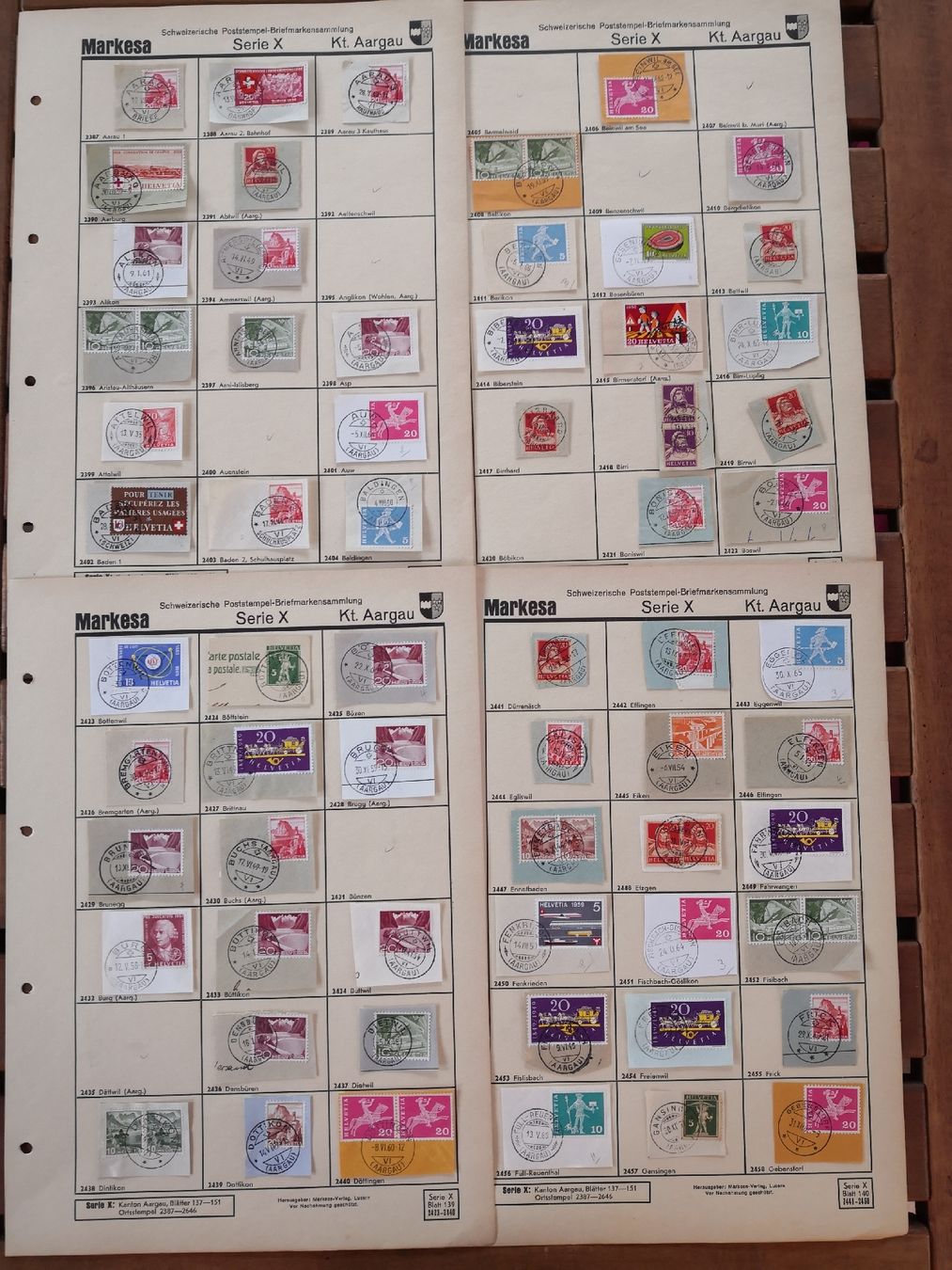 Alle Briefmarken: Ortsstempel Kt. Aargau  – Gebraucht aus Berikon von Truk56 3