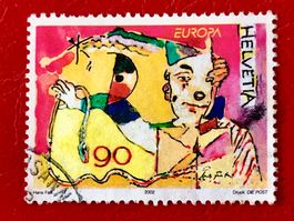  Nr.1052 Clown mut Requisiten  GESTEMPELT  2002   