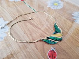 Collier vergoldet aus Vintagezeit, sehr guter Zustand