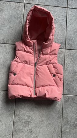 Kinder Weste rosa winddicht wasserabweisend Grösse 110