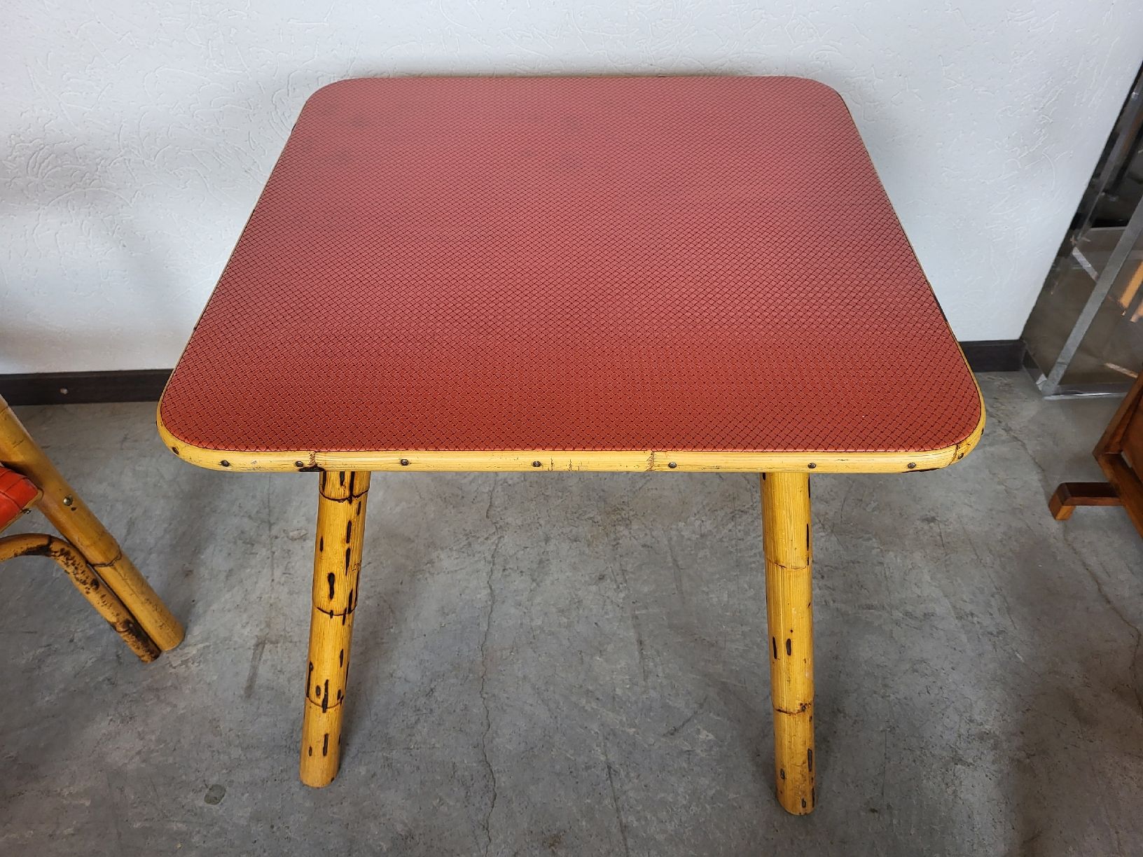 Tische: Table vintage en bambou carrée 1960er – Gebraucht aus Vevey von oldiz 2