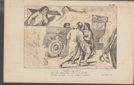 DANTE Divine comedy Inferno chant X v 31 Farinata old print