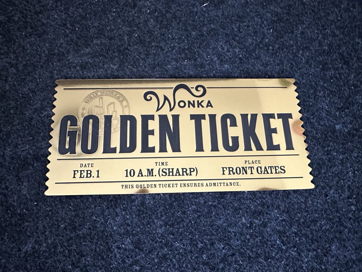 Tickets: Willy Wonka Golden Ticket – Neu und originalverpackt aus Thun von tulu_1995