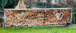 Kaminholzregal / Kaminholzlager / Holzregal / Sichtschutz
