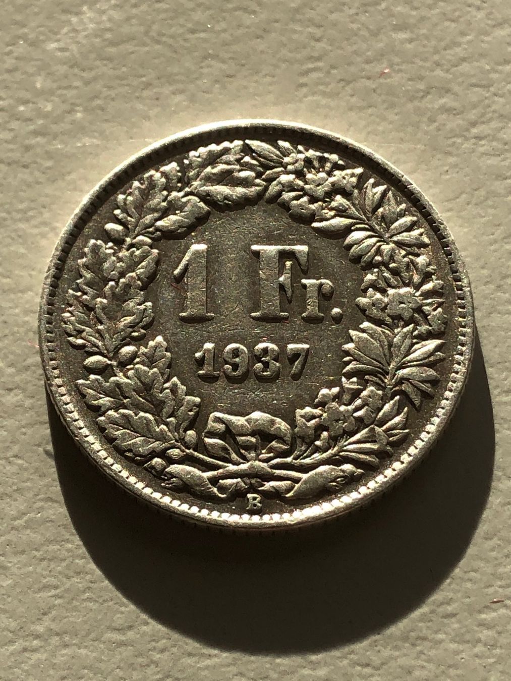 Toutes les monnaies: 1Fr. 1937 – D'occasion à Schötz par Odpa