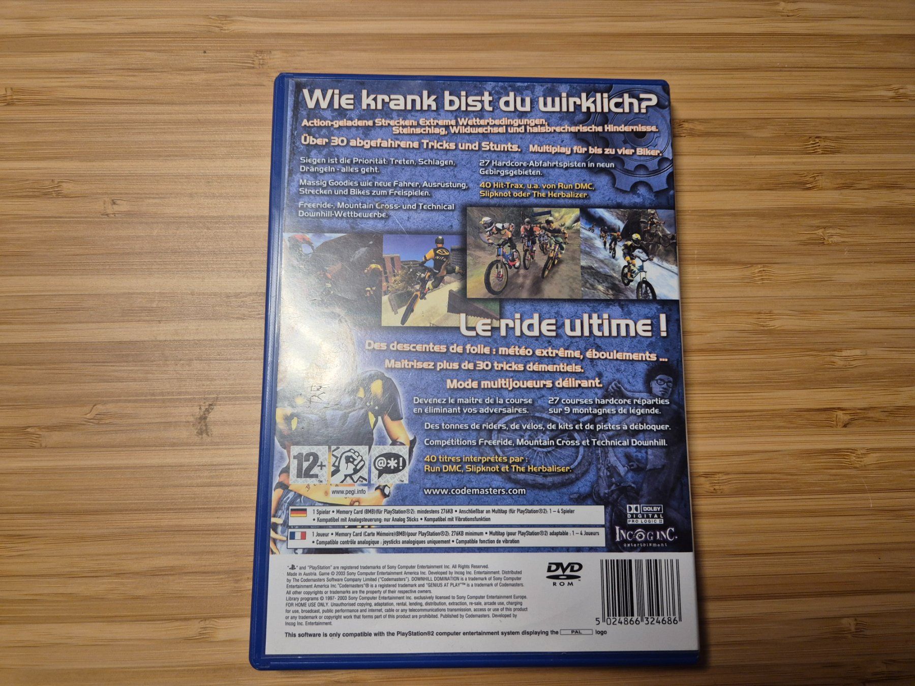 Sony Spiele: Downhill Domination für Ps2 – Gebraucht aus Ried-Muotathal von Kaegi16 2