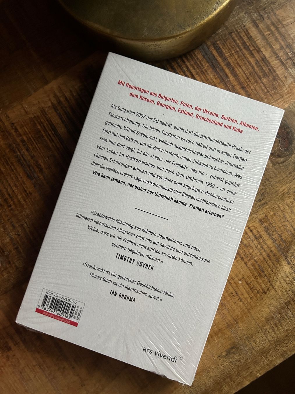 Libri: Witold Szablowski Tanzende Bären Buch (Neu!) – Nuovo e nell'imballaggio originale da Illnau venduto da Monkky 2