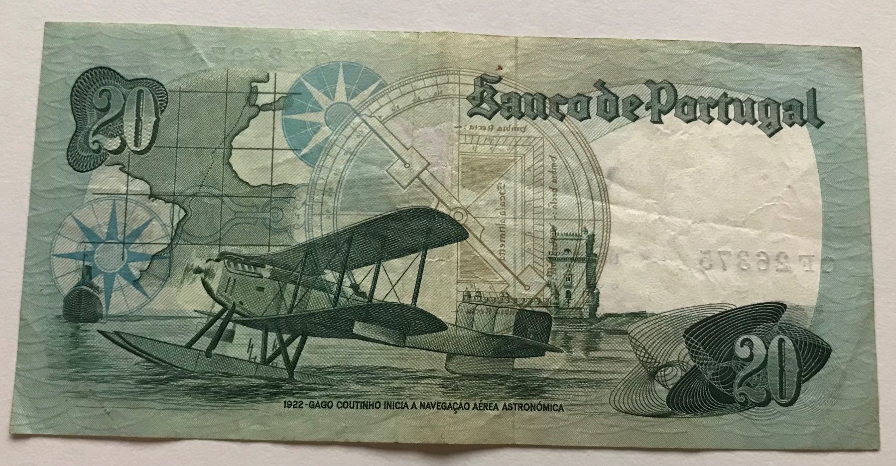 Banconote: Portugal 20 Escudos 1978 – Usato da Algetshausen venduto da Carrhard 1