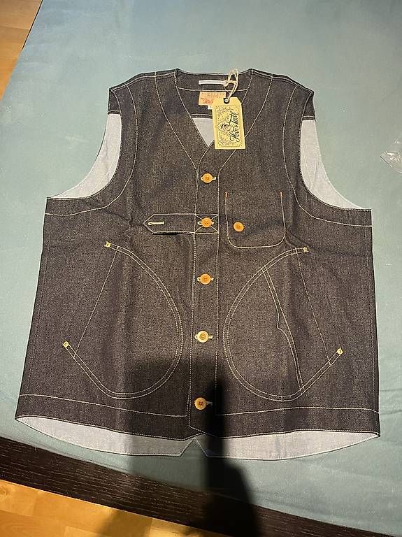 Gilets: Hen's Teeth Engineer Denim Vest  – Neuf avec emballage d'origine à Goldau par locherrogerio 2