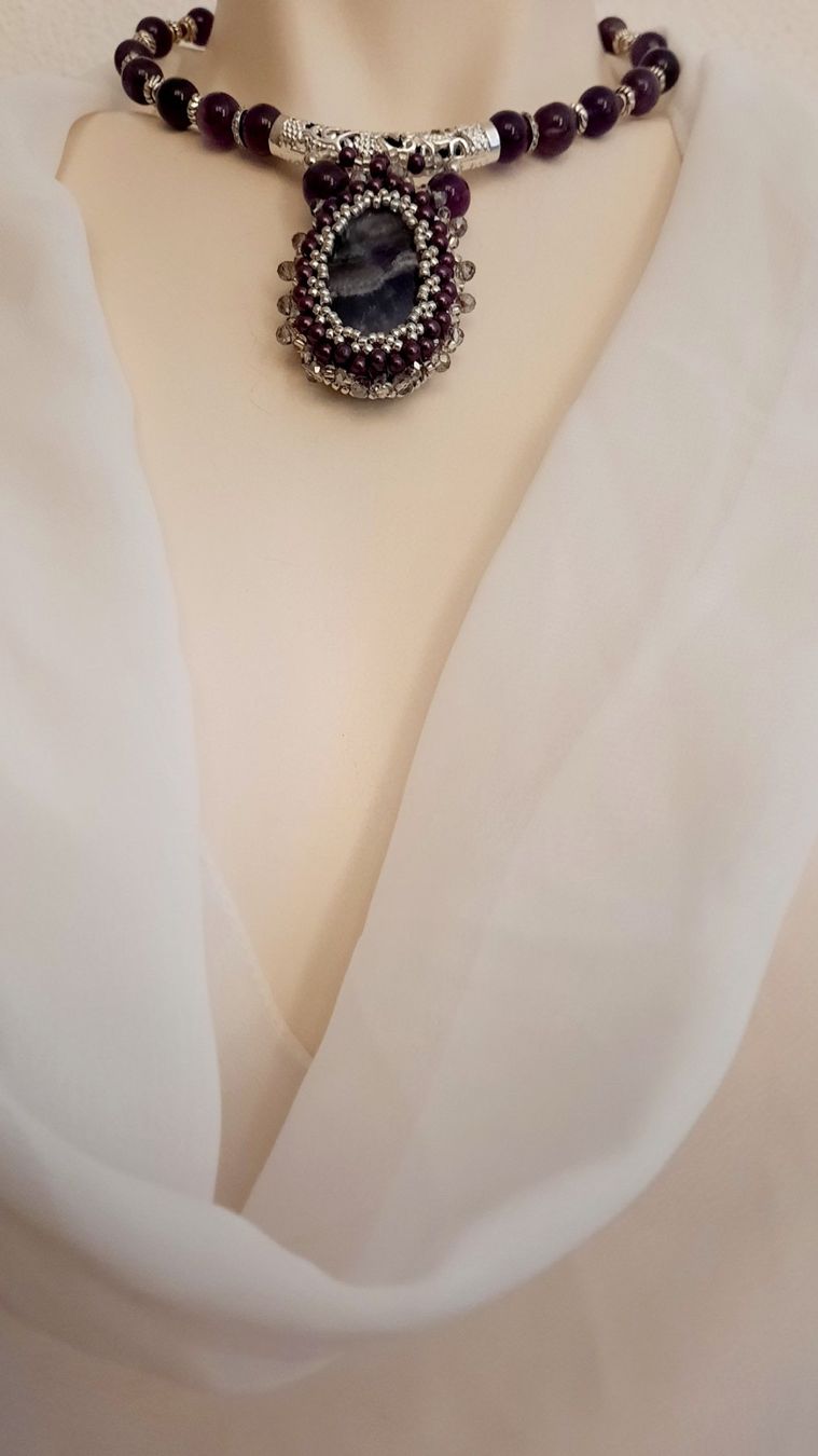 Catenine: Amethyst Choker – Nuovo (secondo la descrizione) da Oberglatt ZH venduto da nat_c6k7 3