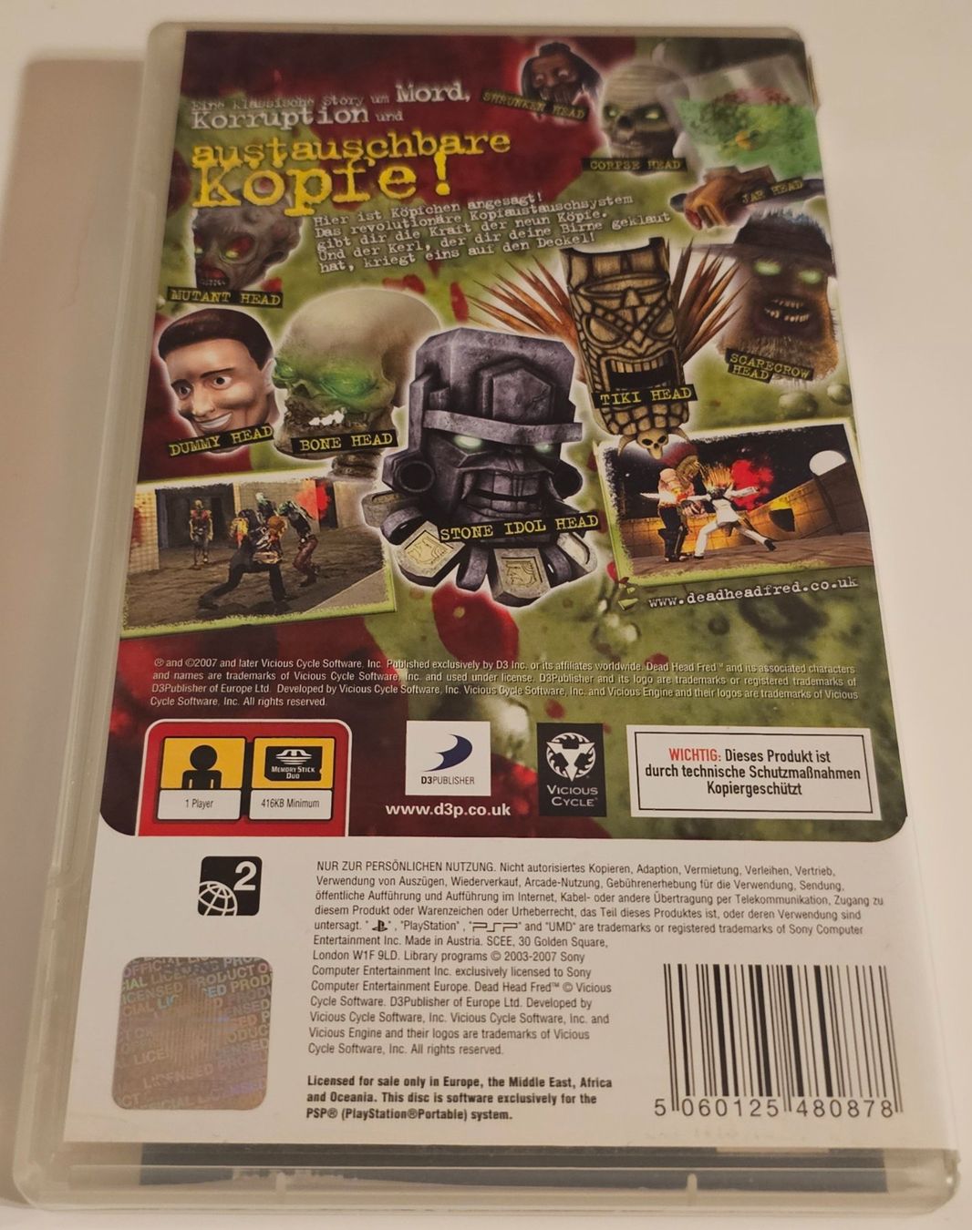 Sony Giochi: PSP Spiel - Dead Head Fred – Usato da La Garde venduto da The_Hammer76 1