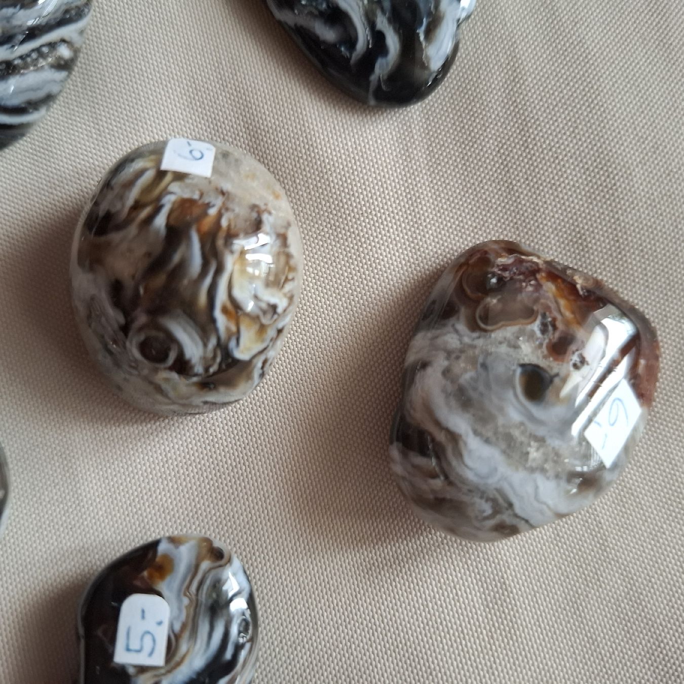 Minerali & Pietre curative: 1 Set polierte Nussgeoden – Usato da Dietikon venduto da Hirschkopf 5