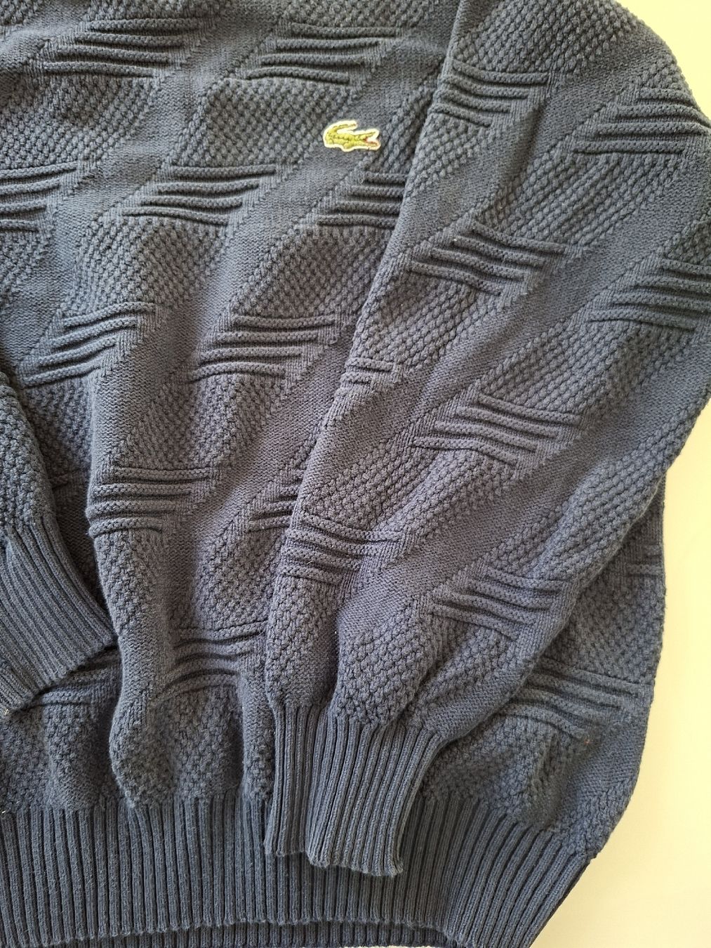 Lacoste Maglioni & Felpe: Pull Lacoste bleu marine texturé homme taille S – Usato da Renens VD venduto da ser_j2fn 3
